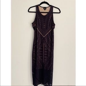 Mossimo Laser Cut Ikat Mid Sheath Dress